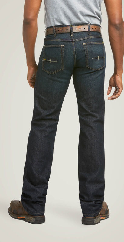 Rebar M5 Straight DuraStretch Basic Double Front Stackable Straight Leg Jean Back